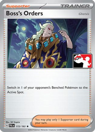 Boss's Orders [Ghetsis] (172/193) [Prize Pack Series Cards] Holofoil - Rare