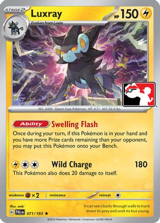Luxray (071/193) [Prize Pack Series Cards] - Rare