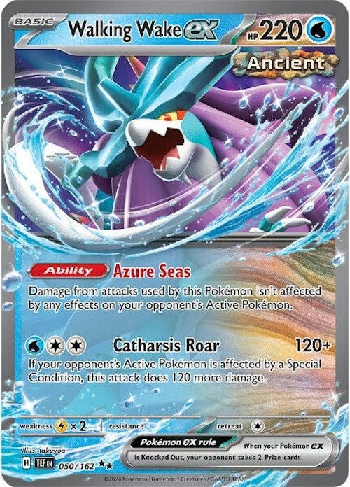 Walking Wake ex (050/162) [Scarlet &amp; Violet: Temporal Forces]