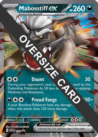 Mabosstiff ex - Jumbo Card (086) [Jumbo Cards] Holofoil - Promo
