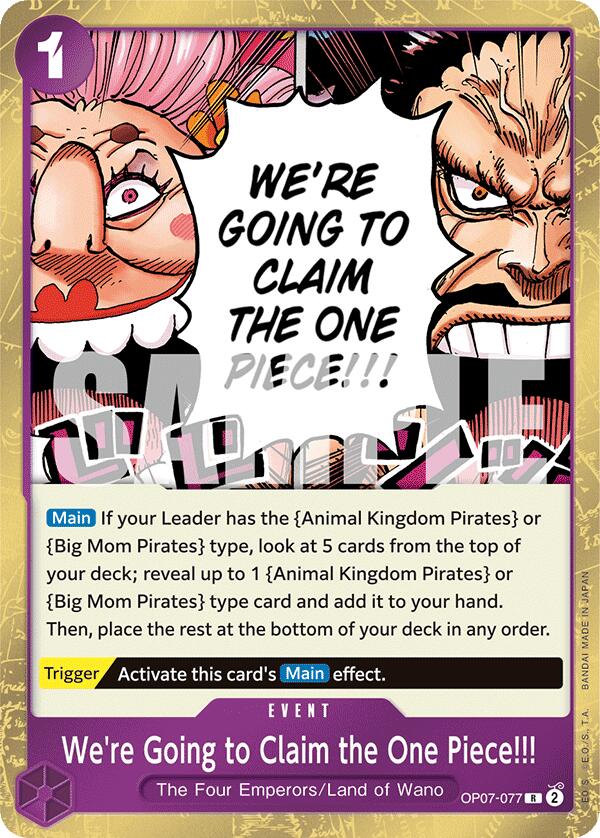 We're Going to Claim the One Piece!!! [OP07 - OP07-077]