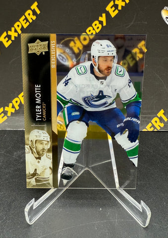 Tyler Motte Base Clear Cut UD Exclusives - Vancouver Canucks #427