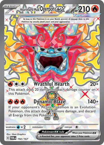 Hearthflame Mask Ogerpon ex - 192/167 [TWM - 192/167]