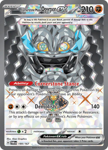 Cornerstone Mask Ogerpon ex - 199/167 [TWM - 199/167]