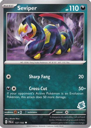 Seviper - Darkrai Deck (137) [Battle Academy 2024] - Uncommon