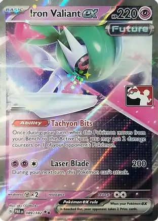 Iron Valiant ex (089/182) [Prize Pack Series Cards] Holofoil - Double Rare