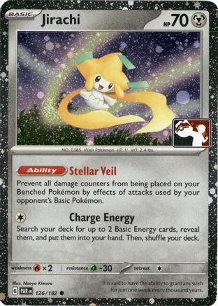 Jirachi (Cosmos Holo) (126/182) [Prize Pack Series Cards] Holofoil - Common