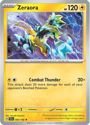 Zeraora (055/142) [SV07 Stellar Crown] Reverse Holofoil - Rare