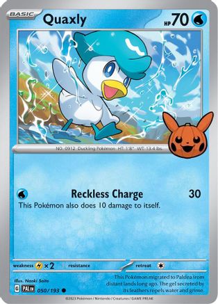 Quaxly (050/193) [Trick or Trade BOOster Bundle 2024] - Common