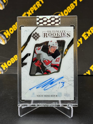 Nico Hischier Ultimate Rookies Auto - New Jersey Devils 2020-21 Clear Cut Hockey