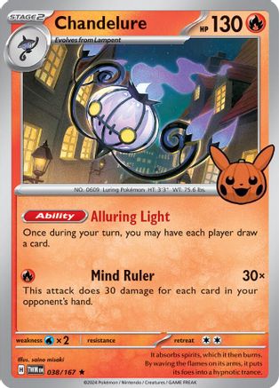 Chandelure (038) [Trick or Trade BOOster Bundle 2024] - Rare