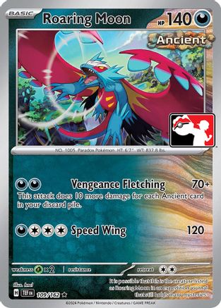Roaring Moon (109/162) [Prize Pack Series Cards] Holofoil - Rare