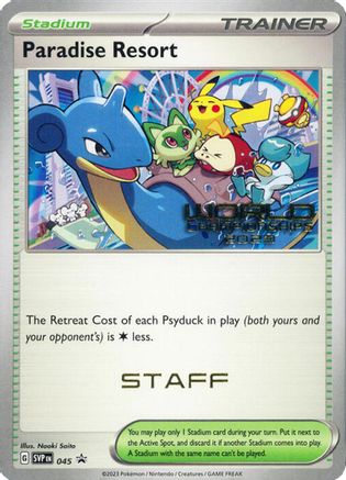 Paradise Resort (World Championships 2023) [Staff] (045) [SV Scarlet & Violet Promo Cards] - Promo