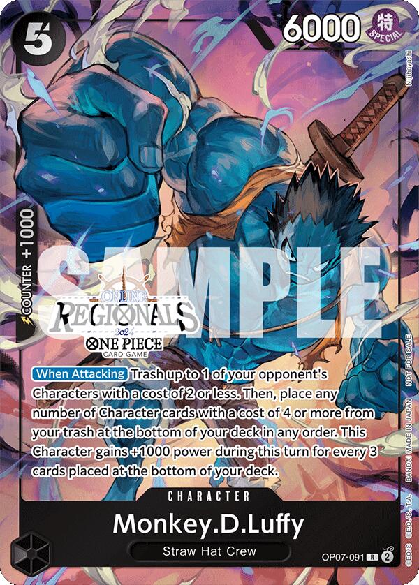 Monkey.D.Luffy (091) (Online Regional 2024 Vol. 3) [OP-PR - OP07-091]
