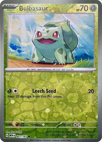 Bulbasaur - 001/165 (Reverse Cosmos Holo) (Costco Exclusive) [MCAP - 001/165]