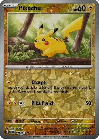 Pikachu - 025/165 (Reverse Cosmos Holo) (Costco Exclusive) [MCAP - 025/165]