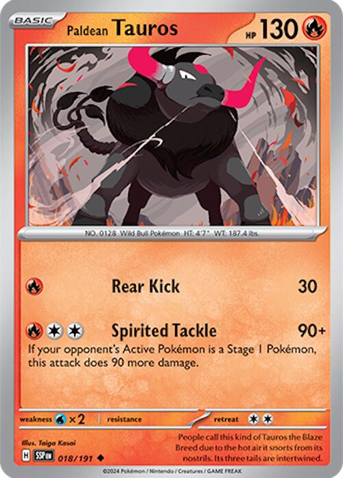 Paldean Tauros - 018/191 [SSP - 018/191]