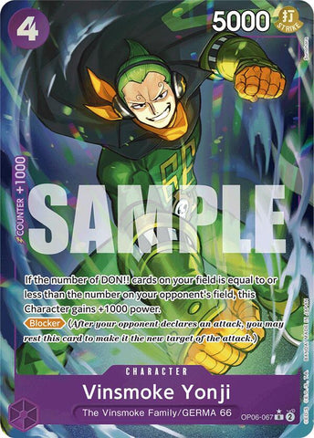 Vinsmoke Yonji (OP06-067) (Full Art)