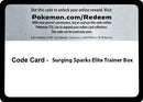 Code Card - Surging Spark Elite Trainer Box [SV08 Surging Sparks] - Code Card