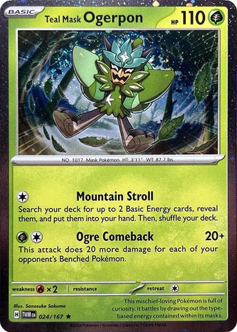 Teal Mask Ogerpon (Cosmos Holo) [MCAP - 024/167]