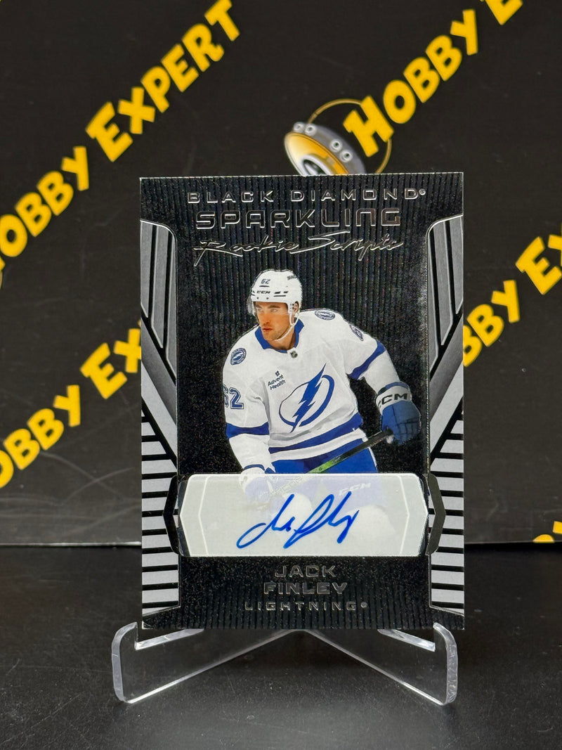 Jack Finley Sparkling Rookie Scripts Auto - Tampa Bay Lightning 2025-26 Black Diamond