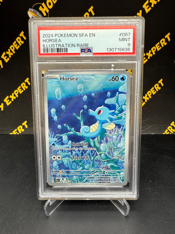 Horsea Illustration Rare #067 - Shrouded Fable - PSA 9