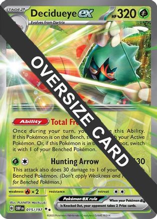 Decidueye ex (015/197) [Jumbo Cards] Holofoil - Double Rare