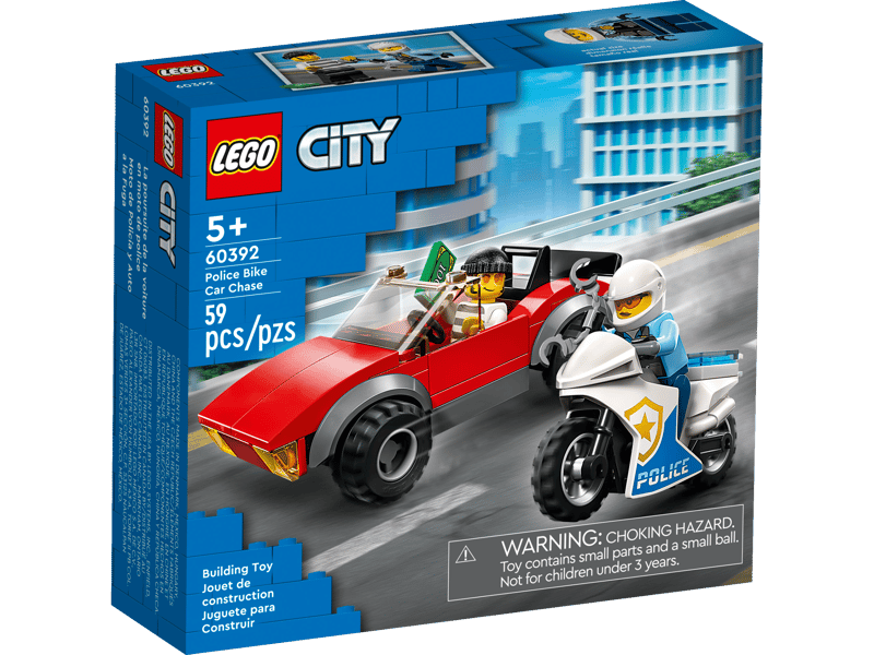 Police Bike Car Chase - Lego City (60392) - NEW