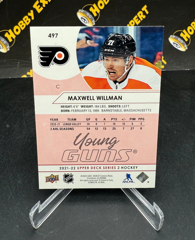 Maxwell Willman Young Guns Exclusives 082/100 - Philadelphia Flyers