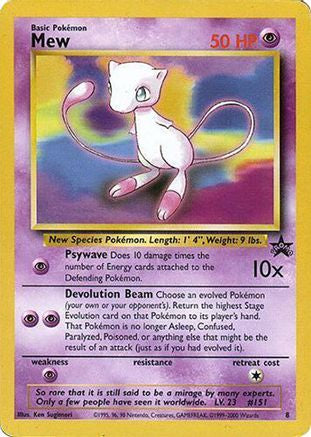 Mew (Glossy Finish) (008) [WoTC Promo] - Promo