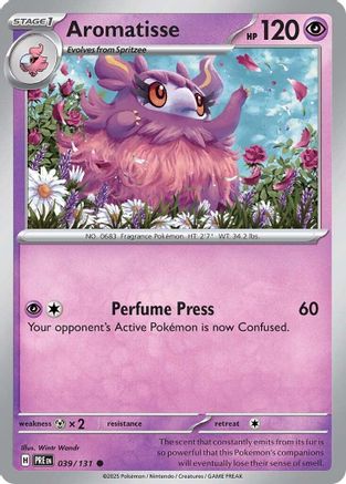 Aromatisse (039) [SV Prismatic Evolutions] Reverse Holofoil - Common
