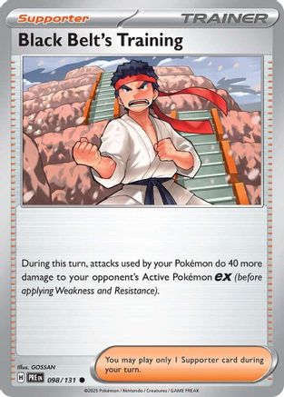 Black Belt's Training (098/131) [SV Prismatic Evolutions] Reverse Holofoil - Common