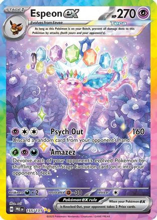 Espeon ex (155/131) [SV Prismatic Evolutions] Holofoil - Special Illustration Rare