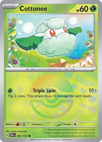 Cottonee (Poke Ball Pattern) [PRE - 007/131]