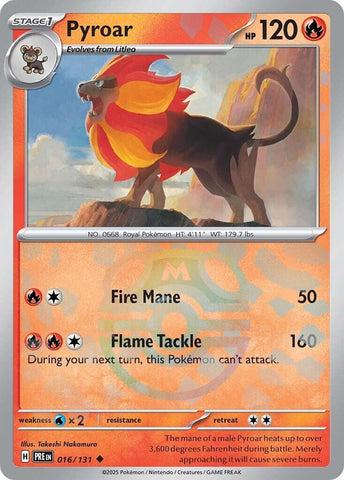 Pyroar (Master Ball Pattern) [PRE - 016/131]