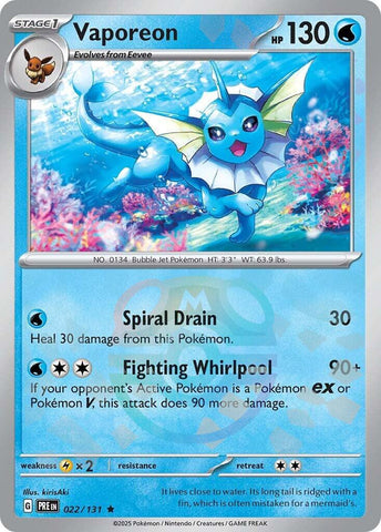 Vaporeon (Master Ball Pattern) [PRE - 022/131]