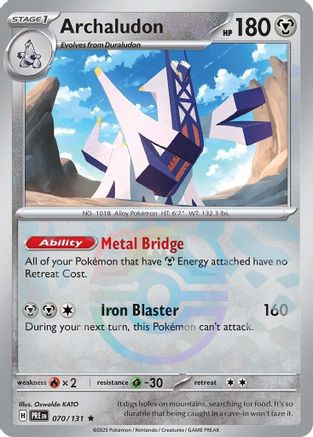 Archaludon (Master Ball Pattern) (070) [SV Prismatic Evolutions] Holofoil - Rare