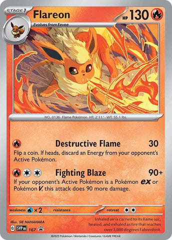 Flareon - 167 (Cosmos Holo) [SVP - 167]