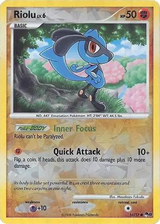 Riolu (Cracked Ice Holo) (016) [Miscellaneous Cards & Products] Holofoil - Common