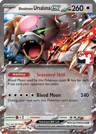 Bloodmoon Ursaluna ex (141) [Prize Pack Series Cards] Holofoil - Double Rare