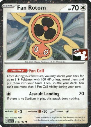 Fan Rotom (Cosmos Holo) (118/142) [Prize Pack Series Cards] Holofoil - Common
