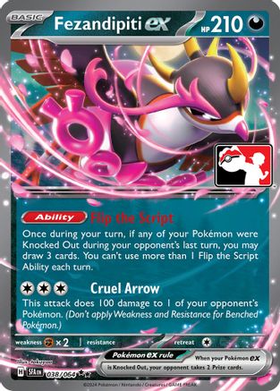 Fezandipiti ex (038/064) [Prize Pack Series Cards] Holofoil - Double Rare