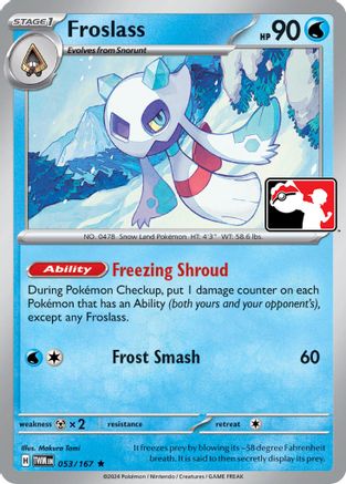 Froslass (053/167) [Prize Pack Series Cards] - Rare