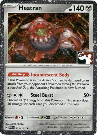 Heatran (123) [Prize Pack Series Cards] Holofoil - Rare