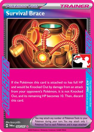 Survival Brace (164) [Prize Pack Series Cards] Holofoil - ACE SPEC Rare