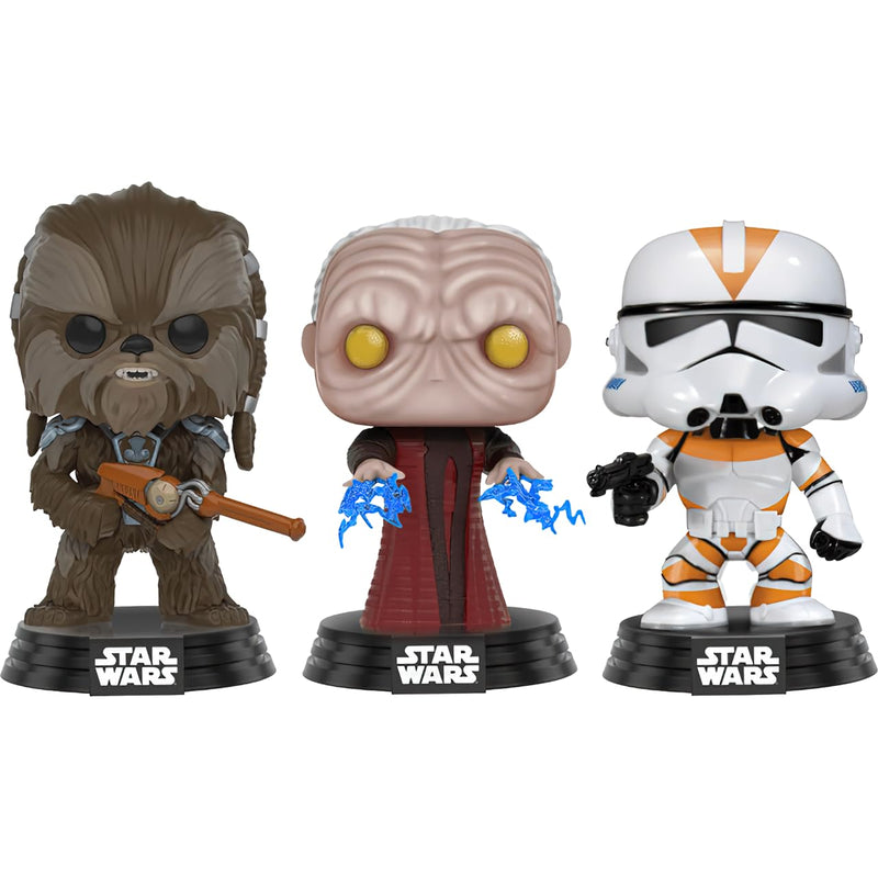 Tarful / Unhooded Emperor / Utapau Clone Trooper - Star Wars 3 Pack (Only At Walmart)