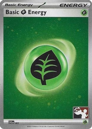 Basic Grass Energy (Cosmos Holo) (001) [Prize Pack Series Cards] Holofoil - Common