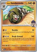 Hop's Sandaconda (087) [SV09 Journey Together] Reverse Holofoil - Uncommon