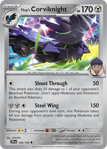 Hop's Corviknight [JTG - 108/159]