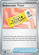 Redeemable Ticket (156) [SV09 Journey Together] Reverse Holofoil - Uncommon